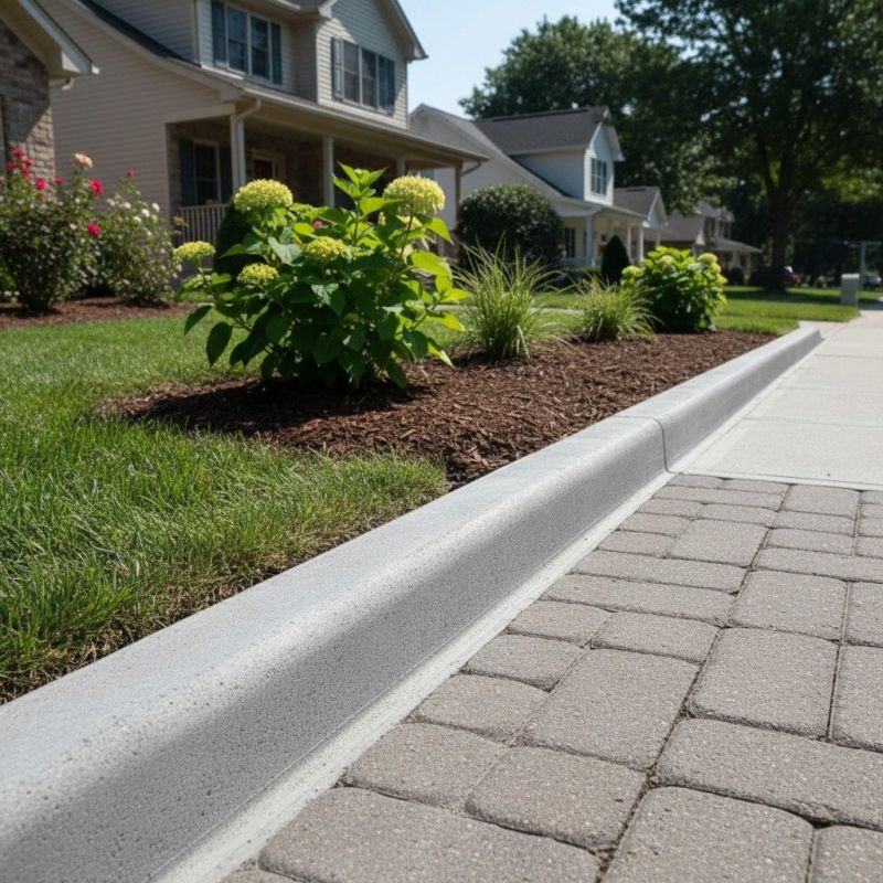 Lawn Curbing Installation detail