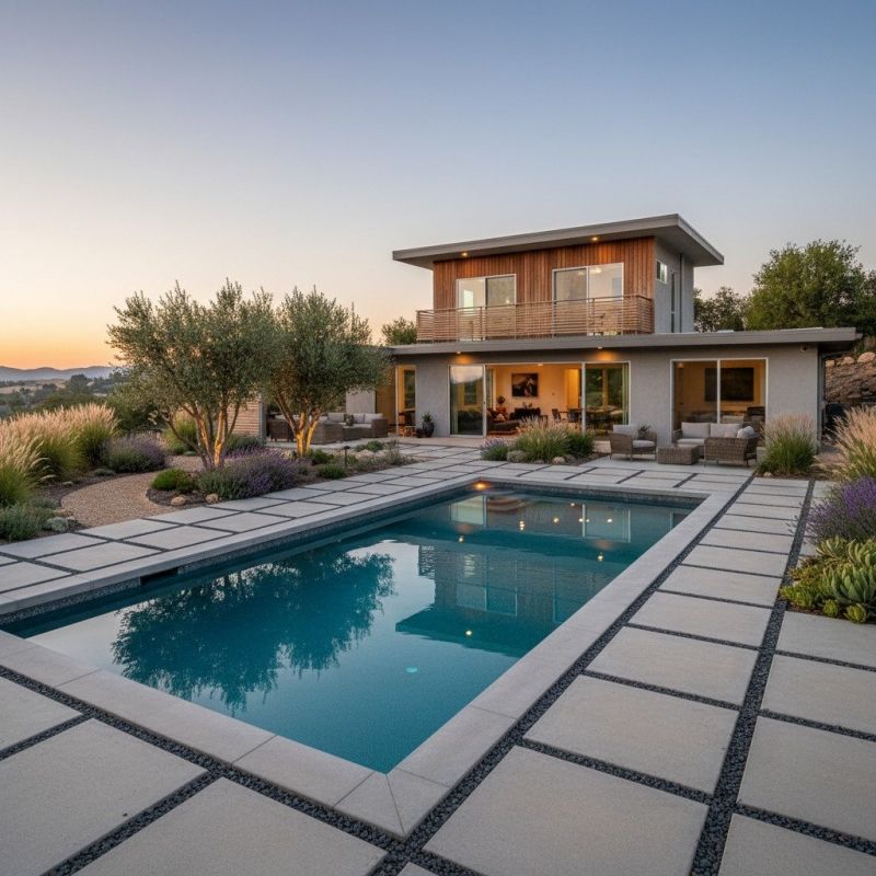 Poolside Concrete Installation